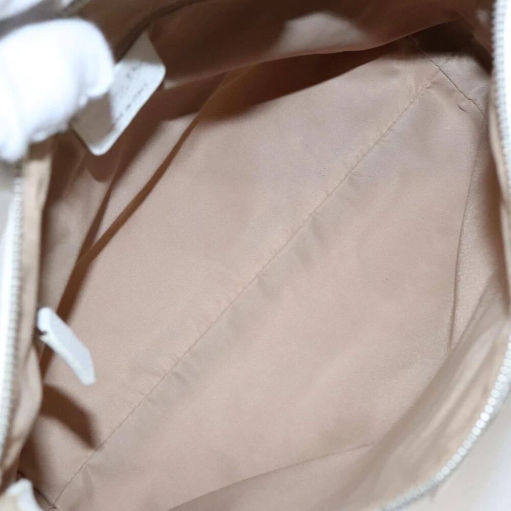 Christian Dior Trotter Canvas Shoulder Bag White Auth 103087V - Picture 12 of 16